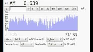 MW 639 kHz  ÄŚRo Dvojka  pres PrahaLiblice  Czech Republic  1406 km [upl. by Brandwein]