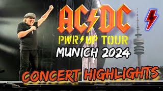 ACDC  CONCERT HIGHLIGHTS  München 09062024 quotPOWER UPquotTour [upl. by Adnicaj787]