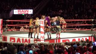 Sasha Banks Bayley Ember Moon Natalya and Ronda Rousey vs The Riott Squad Tamina and Nia Jax [upl. by Gian]