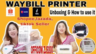 WAYBILL THERMAL PRINTER  UNBOXING amp REVIEW [upl. by Gemini]