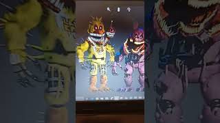 Fnaf Ar Twisted Twins vs Corrupted Twins [upl. by Ativak311]