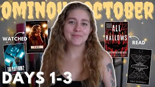 Ominous October Reading Vlog  Horror Books Movie Reviews and Fall Baking 🎃 [upl. by Nawad879]