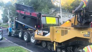 Paving in upstate New York filmed September 9th 2024 with CPC paving [upl. by Asereht]