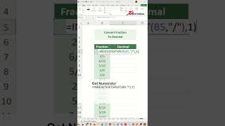 How to convert fraction to decimal  Excel Tips and Tricks [upl. by Bethel]