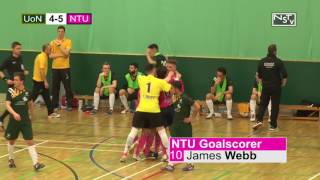 Nottingham Futsal Varsity 2017 UoN 56 Trent [upl. by Ylesara]