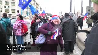 DEMONSTRACE NA VÁCLAVSKÉM NÁMĚSTÍ A PŘED BUDOVOU NÁRODNÍHO MUZEA [upl. by Atnod]