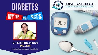 Myths vs Facts About Diabetes by Dr Nishitha Reddy diabetes diabetesawareness [upl. by Alleuqahs]