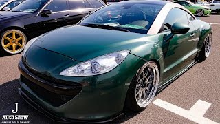 HDPeugeot RCZ Coupe modified プジョーRCRクーペカスタム  スーパーカーニバル2017・お台場 [upl. by Neelav482]