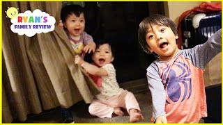 Hide N Seek Family Fun with Twin Babies at the Hotel Great Wolf Lodge and Eating Ice Creams [upl. by Fording]