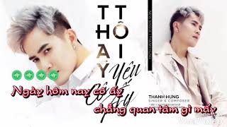 Karaoke Thay Tôi Yêu Cô Ấy  Hạ Tone dễ hát [upl. by Bebe]