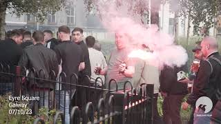 Bohemians fans in Eyre Square footballfans [upl. by Rossi]