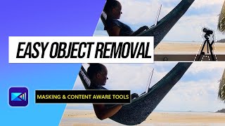 How to REMOVE OBJECTS from Video  PowerDirector App Tutorial [upl. by Nnyllatsyrc]