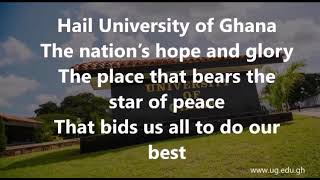 UNIVERSITY OF GHANA ANTHEM ￼🇬🇭 [upl. by Ahsiekar]