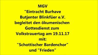 MGV quotEintracht Burhave Butjenter Blinkfüer eV am 19112017 [upl. by Amorita334]