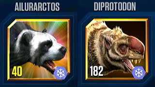 AILURARCTOS VS DIPROTODON  JURASSIC WORLD THE GAME [upl. by Dimitri]