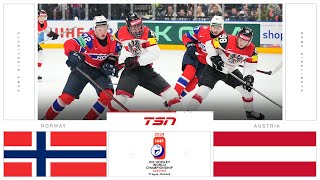 World Hockey Championship Highlights Austria 4 Norway 1 [upl. by Valente]