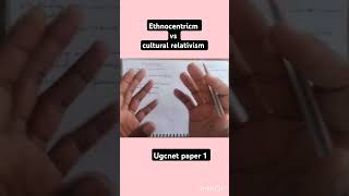 Ethnocentric vs cultural relativismugcnet netjrf shortvideo shortsviral shortfeednetjrfugc [upl. by Initirb973]