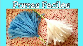 Diy porras con papel crepe [upl. by Nauquf]