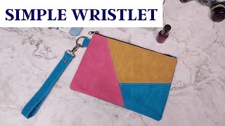 How To Make A Simple Wristlet  Sewing Tutorial [upl. by Morrison237]