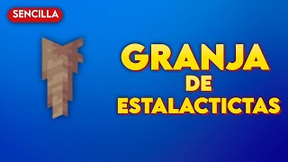 GRANJA de ESTALACTITAS Minecraft BEDROCK 120 [upl. by Kissiah272]