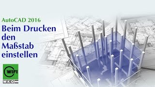 AutoCADTraining 2016 Beim Drucken den Massstab einstellen 914 [upl. by Otnicaj971]