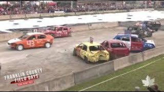 Franklin County Field Days Demolition Derby LIVE  08012024 [upl. by Onirotciv301]