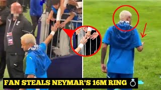 Neymars Diamond Ring Stolen by Fan in Shocking Incident [upl. by Martell547]