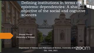 quotDefining Institutions A Shared Objective of the Social and Cognitive Sciencesquot by Konrad Werner [upl. by Samella155]