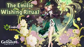 THE ULTIMATE EMILIE WISHING CATALYST RITUAL  Emilie Banner Pulls  Genshin Impact [upl. by Yanffit]