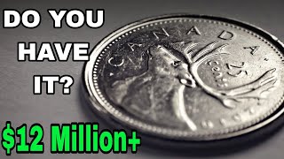 SUPER RARE TOP 10 CANADA 25 cents coins worth big money Coins Worth money [upl. by Teragram]