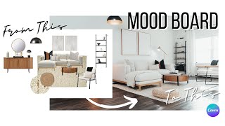 INTERIOR DESIGN  HOW TO CREATE A MOOD BOARD  Step By Step Guide [upl. by Adahs]