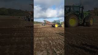 John Deere 6R 185 Tractor with Kverneland at Newbury Ploughing Match  Saturday 19th October 2024 [upl. by Norrek]