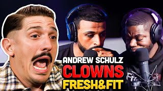 Andrew Schulz EMBARRASSED Fresh amp Fit w DJ Akademiks [upl. by Eentirb]