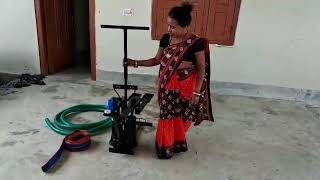 Treadle pump how can we installation treadle pump with out electricity with out diesel [upl. by Letnom]