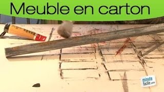 Fabriquer un meuble en carton  fabriquer une verrière [upl. by Airdnna]