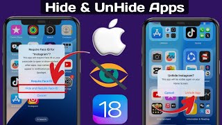 How to Hide amp Unhide Apps on iPhone  iOS 18  Hide Apps with Facelock in iphone [upl. by Beryl440]