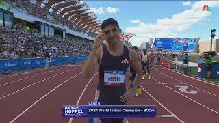 Bryce Hoppel is off to Paris to compete with Team USA in Olympics [upl. by Anelrad839]