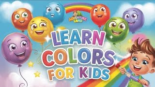 Colors English educational Rhyme  English poem  kids tv [upl. by Oys520]