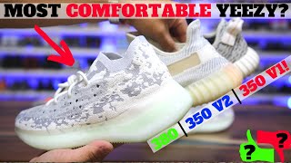 MOST COMFORTABLE YEEZY EVER YEEZY BOOST 380 vs 350 V2 vs 350 V1 Comparison [upl. by Wildon]