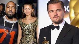 Celebs React To Leonardo DiCaprio Winning at 2016 Oscars [upl. by Karb]