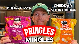 Pringles Mingles Cheddar amp Sour Cream and BBQ Pizza [upl. by Barta262]