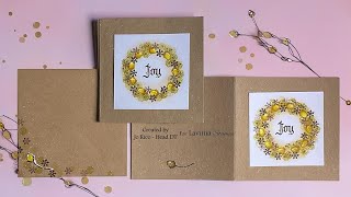 A Fairy Catkins Mini Wreath by Jo Rice  A Lavinia Stamps Tutorial [upl. by Yeo758]