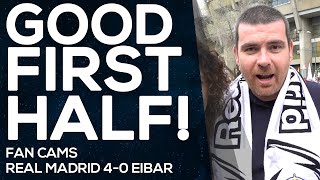 quotIf Wolfsburg score its overquot  Real Madrid 40 Eibar  FAN CAMS [upl. by Annabelle]