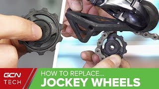 How amp When To Replace Your Derailleur Jockey Wheels [upl. by Aisorbma573]