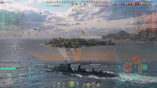 z46  us vs unicum div  World of Warships  destroyer [upl. by Gittle]