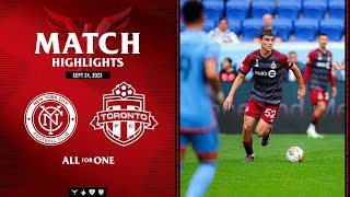 MATCH HIGHLIGHTS Toronto FC at New York City FC  September 24 2023 [upl. by Whitelaw914]