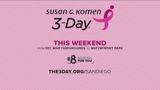 Susan G Komen 3day event finishes strong amid sea of pink [upl. by Silvan743]