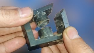 pulse transformer construction ferrite core how to open [upl. by Sieber]