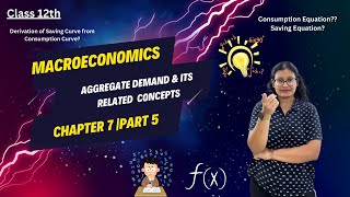 Consumption Equation Saving Function Derivation of Saving Curve  Aggregate Demand  Part 5 Ch 7 [upl. by Nesline481]