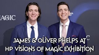 James and Oliver Phelps interview at HP Visions of Magic Exhibition [upl. by Profant]